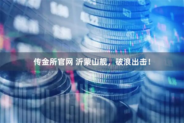传金所官网 沂蒙山舰，破浪出击！